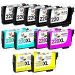 Epson 220XL T220XL Black &amp; Color 11-pack HY Ink Cartridges