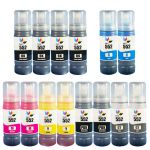 High Yield Epson 552 Ink Bottles Combo 14: 4 Black, 2 Photo Black, 2 Cyan, 2 Magenta, 2 Yellow, 2 Gray