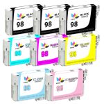 Epson 98 99 T098 T099 Black &amp; Color 8-pack HY Ink Cartridges