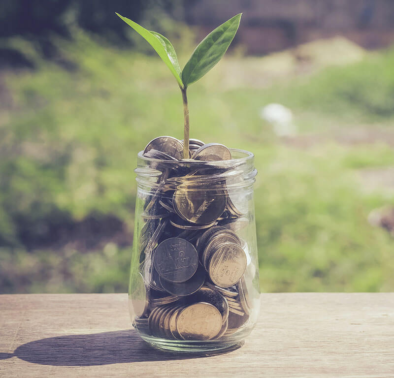 Jar of coins